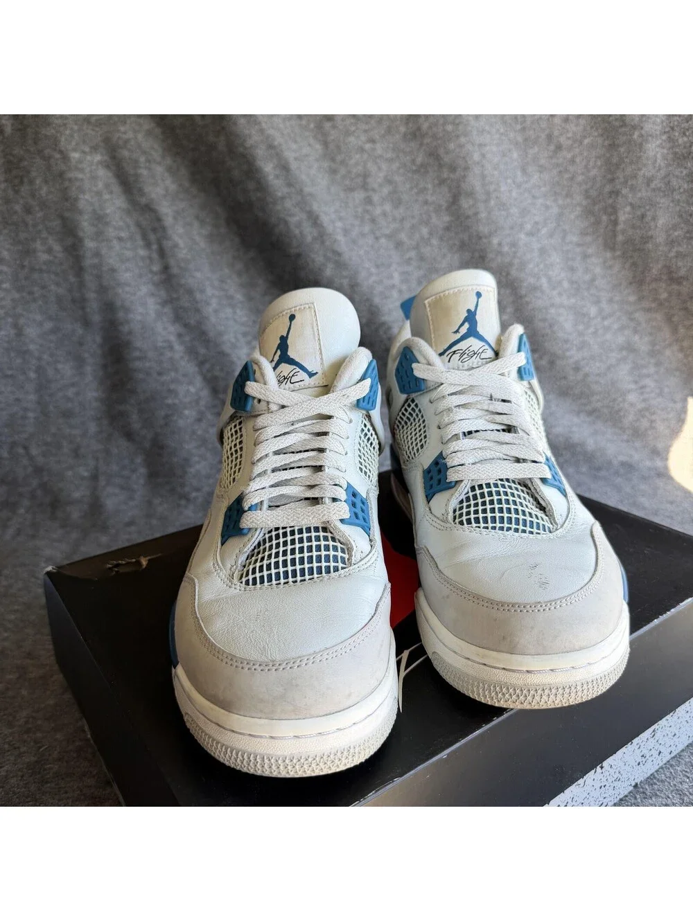Jordan Air Jordan 4 Retro Shoes Mens Size 11 Military Blue Sneakers FV5029-141